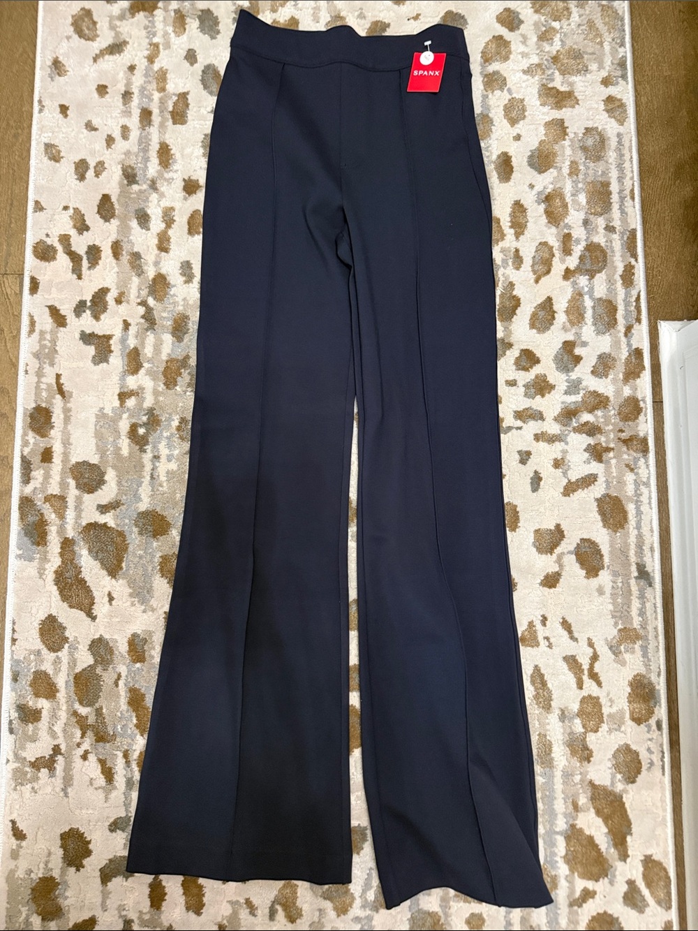 SPANX Wide-Leg Ponte Pants in Navy